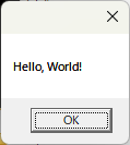 Hello, World!